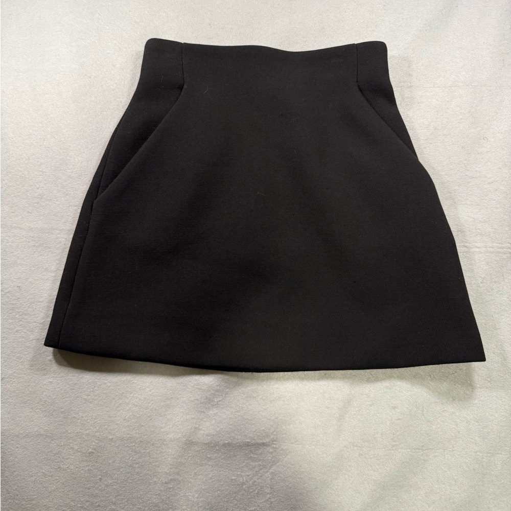 & Other Stories Black Mini Skirt